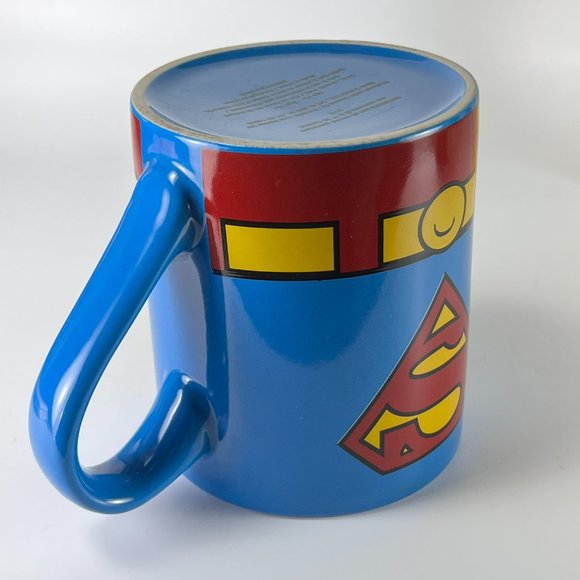 Superman Logo Coffee Cup Mug Multicolor Ceramic DC Comics Souvenir Superhero - Picture 6 of 11